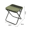 Portable Camping Stool & Folding Small Chair - Compact Folding Stool, Durable Collapsible Stool for Fishing, Hiking, BBQ, Outdoor Events