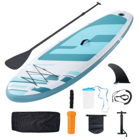 Inflatable Stand Up Paddle Board, 11' x 33" x 6" Wide SUP Paddleboard, with Board Accessories, Pump, Paddle, Fin, Phone Bag, Backpack, Ankle Leash
