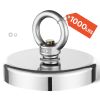 Fishing Magnet, 1000 LBS/454 Kg Pulling Force Super Strong Neodymium Fishing Magnet