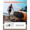 Kayak Cart, 150 lbs Load Capacity, Stand Up Paddle Board Trolley with 10-inch Solid Rubber Tires & Kickstands