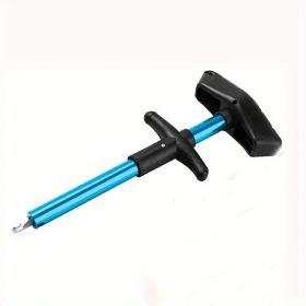 fi1pc Fish Hook Remover; T-Shaped Fish Hook Separator Tool; Fishing Accessories (Color: Blue)
