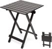 3 in 1 Folding Camping Table, Stool, and Footrest, Lightweight Portable up to 300 LBS, Easy to Carry for Beach, Fishing, Trip, Picnic, Lawn