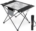 3 in 1 Folding Camping Table, Stool, and Footrest, Lightweight Portable up to 300 LBS, Easy to Carry for Beach, Fishing, Trip, Picnic, Lawn