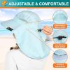 Wide Brim Sun Hat with Neck Flap, UPF50+ Hiking Safari Fishing Hat for Men Women, Sun Protection Beach Hat