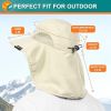 Wide Brim Sun Hat with Neck Flap, UPF50+ Hiking Safari Fishing Hat for Men Women, Sun Protection Beach Hat